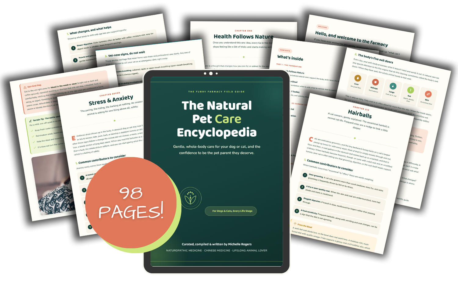 The Natural Pet Care Encyclopedia, 98 pages